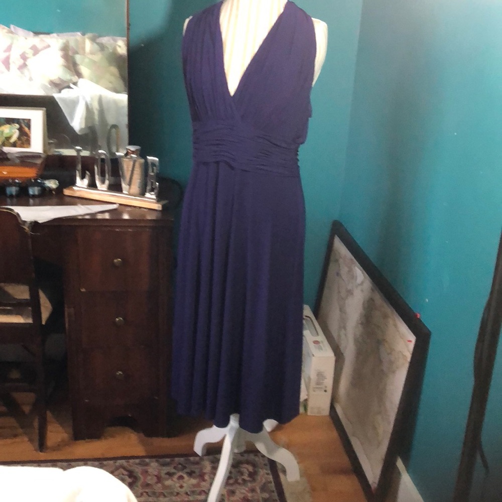 Plum cocktail dress